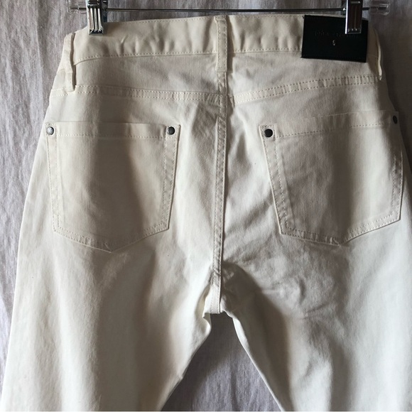 NWT John Varvatos china white cream jeans straight to taper size 31Re also 32Reg - Picture 9 of 11